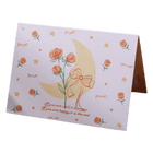 Custom Rose Moon Valentine's Day Card Yellow