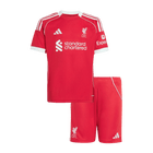 Liverpool Infantil 
 Casa Futebol Camisa Conjunto (Camisa+Shorts) 2025/26 Vermelho
