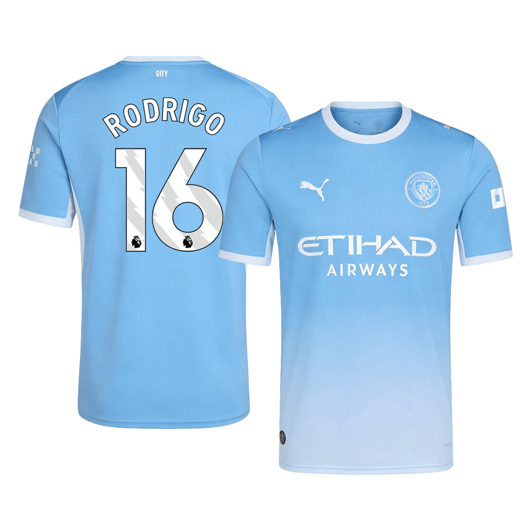 RODRIGO #16 Manchester City Casa Camisa 2026/27 Azul