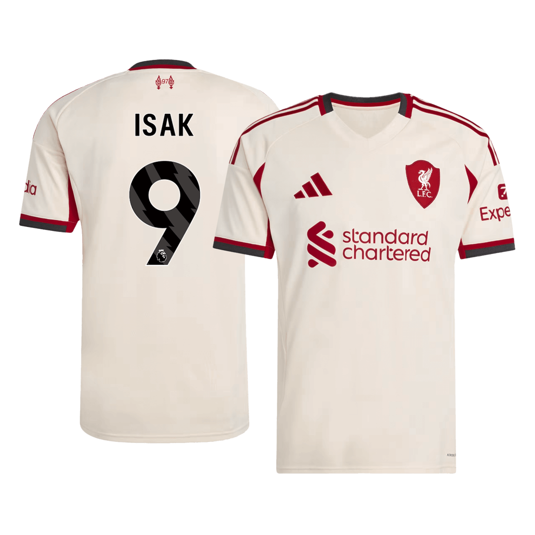 ISAK #9 Liverpool Fora Camisa 2025/26- Branco
