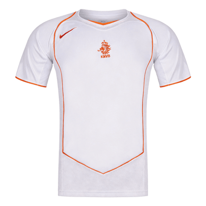 Retrô Netherlands Fora Camisa 2004 Branco