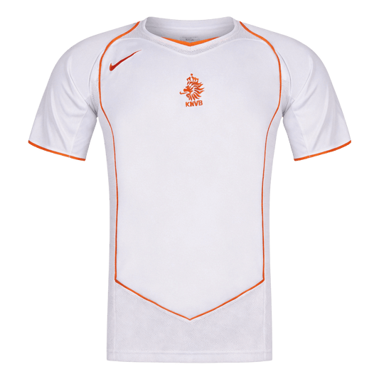 Retrô Netherlands Fora Camisa 2004 Branco