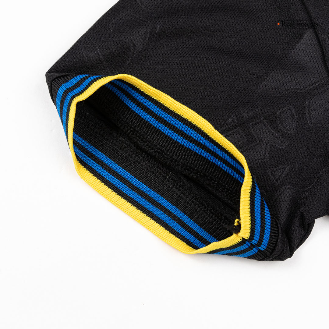 Manchester United Infantil 
 Fora Terceira Futebol Camisa Conjunto (Camisa+Shorts+Meias) 2025/26 Preto