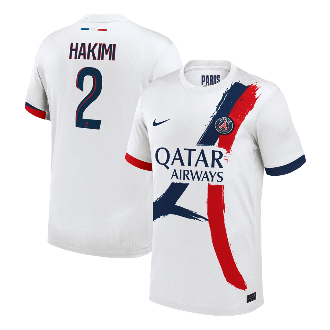 HAKIMI #2 PSG Fora Camisa 2025/26 Branco