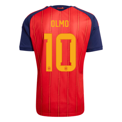 【Super Qualidade】OLMO #10 Spain
 Casa Futebol Camisa 2026 Vermelho