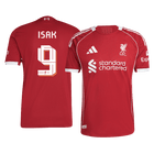 Jogador ISAK #9 Liverpool Casa UCL Futebol Camisas 2025/26 Vermelho - UCL