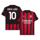 RAFA LEÃO #10 AC Milan Casa Camisa 2025/26-Vermelho & Preto
