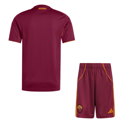 Roma Casa Camisa  Conjunto(Camisa+Calções) 2025/26 Vermelho