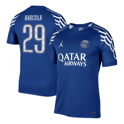 BARCOLA #29 PSG Fora Quarta Camisa 2024/25- Marinha - UCL