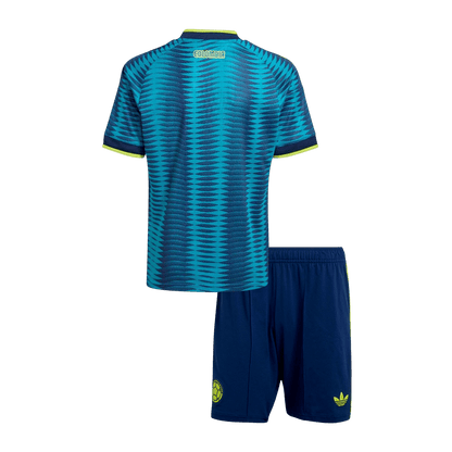 Colombia Infantil Fora Copa do Mundo Futebol Camisa Conjunto (Camisa+Shorts) 2026 Azul - camisola de futebol para - imagem 8