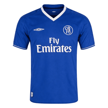Retrô Chelsea Casa Camisa 2003/05 Azul