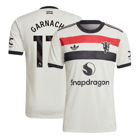 Camisola de futebol autêntica GARNACHO #17 Manchester United Third Away 2024/25