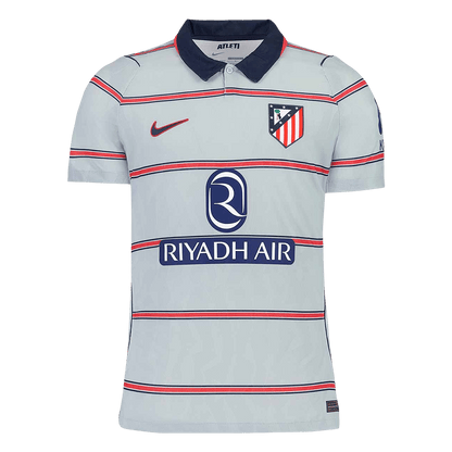 Versão do Jogador Atletico Madrid Terceira Futebol Camisas 2026/27 Cinza