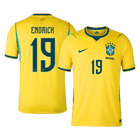 ENDRICK #19 Brazil Casa Copa do Mundo Camisa 2026 Amarelo