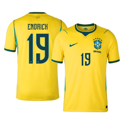 ENDRICK #19 Brazil Casa Copa do Mundo Camisa 2026 Amarelo