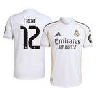 Jogador TRENT #12 Real Madrid Casa Futebol Camisas 2025/26 Branco