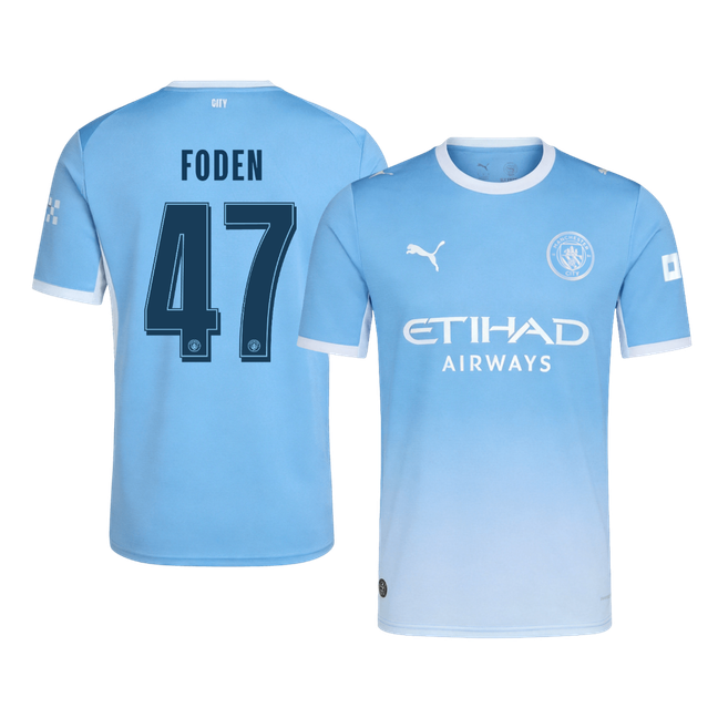 FODEN #47 Manchester City Casa Camisa 2026/27 Azul UCL