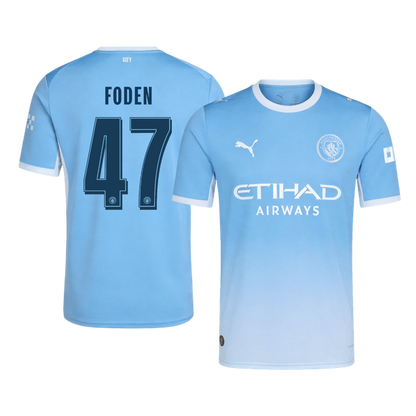 FODEN #47 Manchester City Casa Camisa 2026/27 Azul UCL