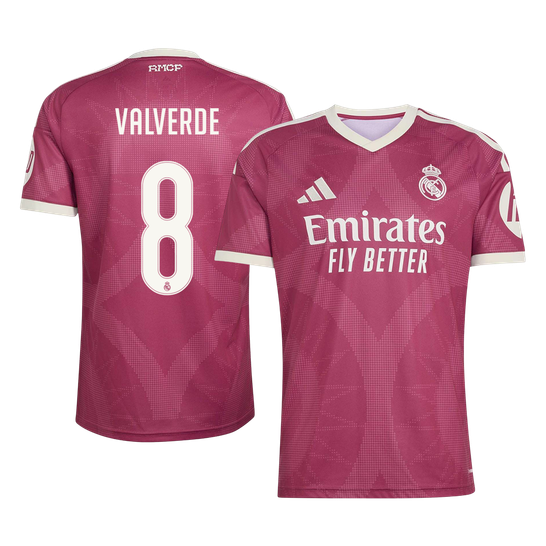 VALVERDE #8 Real Madrid Terceira Camisa 2026/27 Vermelho