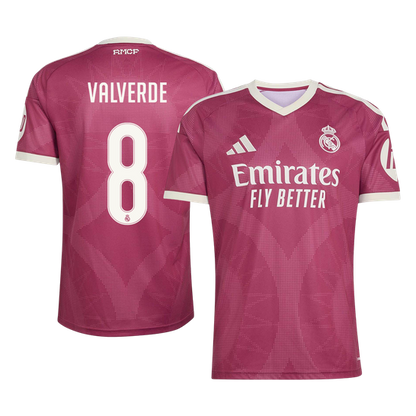 VALVERDE #8 Real Madrid Terceira Camisa 2026/27 Vermelho