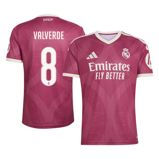 VALVERDE #8 Real Madrid Terceira Camisa 2026/27 Vermelho