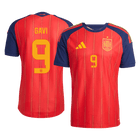 Versão do Jogador GAVI	 #9 Spain Casa Copa do Mundo Futebol Camisas 2026 Vermelho