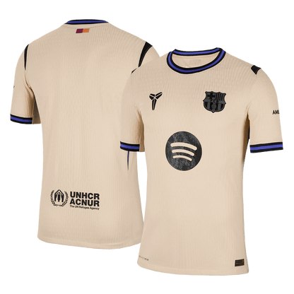 Autêntico Barcelona Fora Futebol Camisas 2025/26 Amarelo