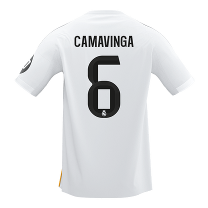 【Super Qualidade】CAMAVINGA #6 Real Madrid
 Casa Futebol Camisa 2025/26 Branco