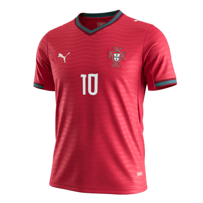 BERNARDO #10 Portugal Casa Camisa 2026 Vermelho