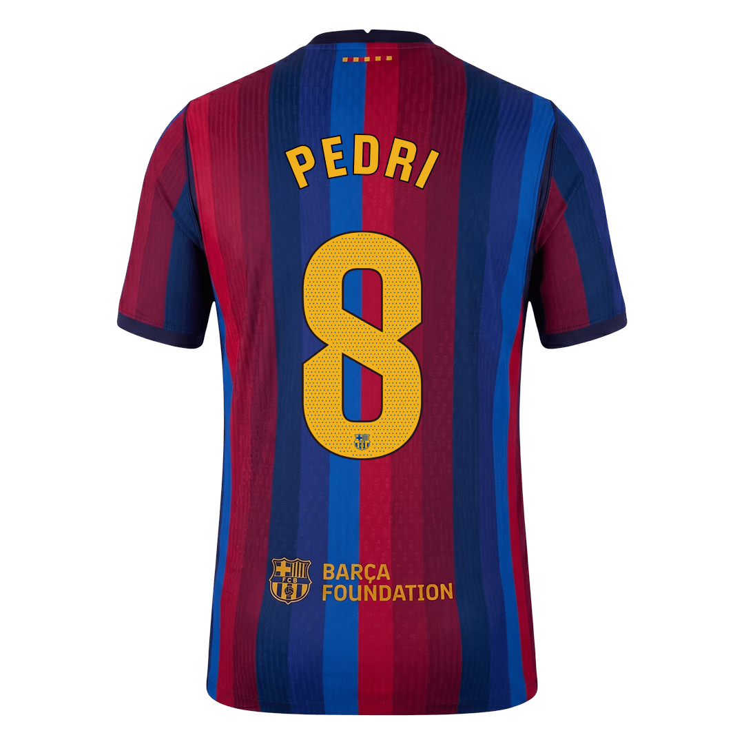 Versão do Jogador PEDRI #8 Barcelona Casa Futebol Camisas 2026/27