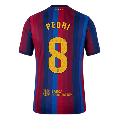 Versão do Jogador PEDRI #8 Barcelona Casa Futebol Camisas 2026/27