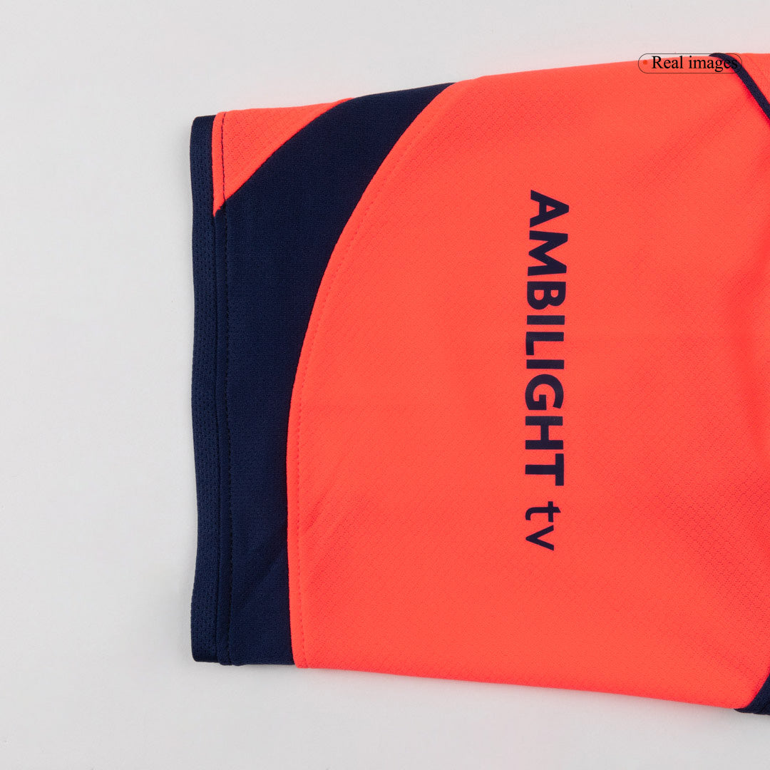 Barcelona Fora Terceira Camisa Conjunto (Camisa+Calções) 2025/26 Laranja
