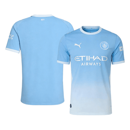 Versão do Jogador Manchester City Casa Futebol Camisas 2026/27 Azul