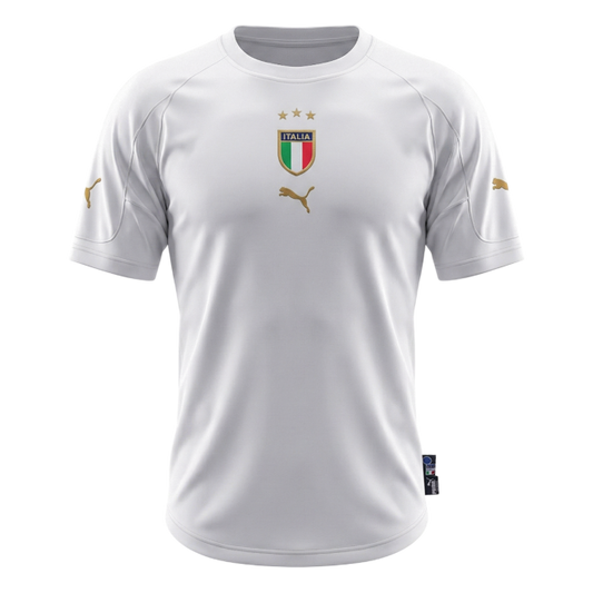 Retrô Italy Fora Camisa 2004 Branco