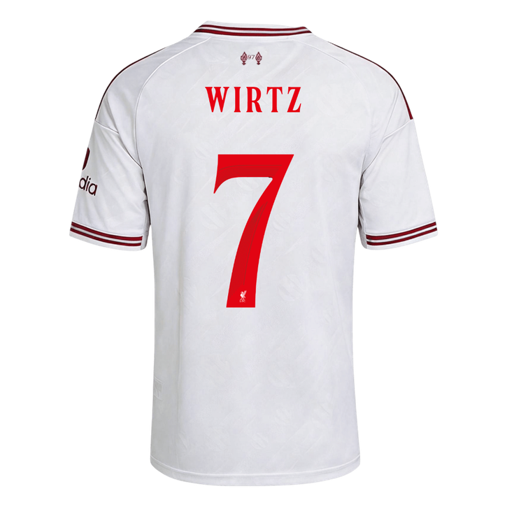 WIRTZ #7 Liverpool Fora Camisa 2026/27 Branco UCL