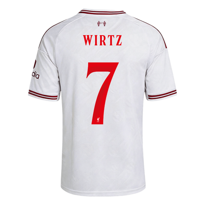 WIRTZ #7 Liverpool Fora Camisa 2026/27 Branco UCL
