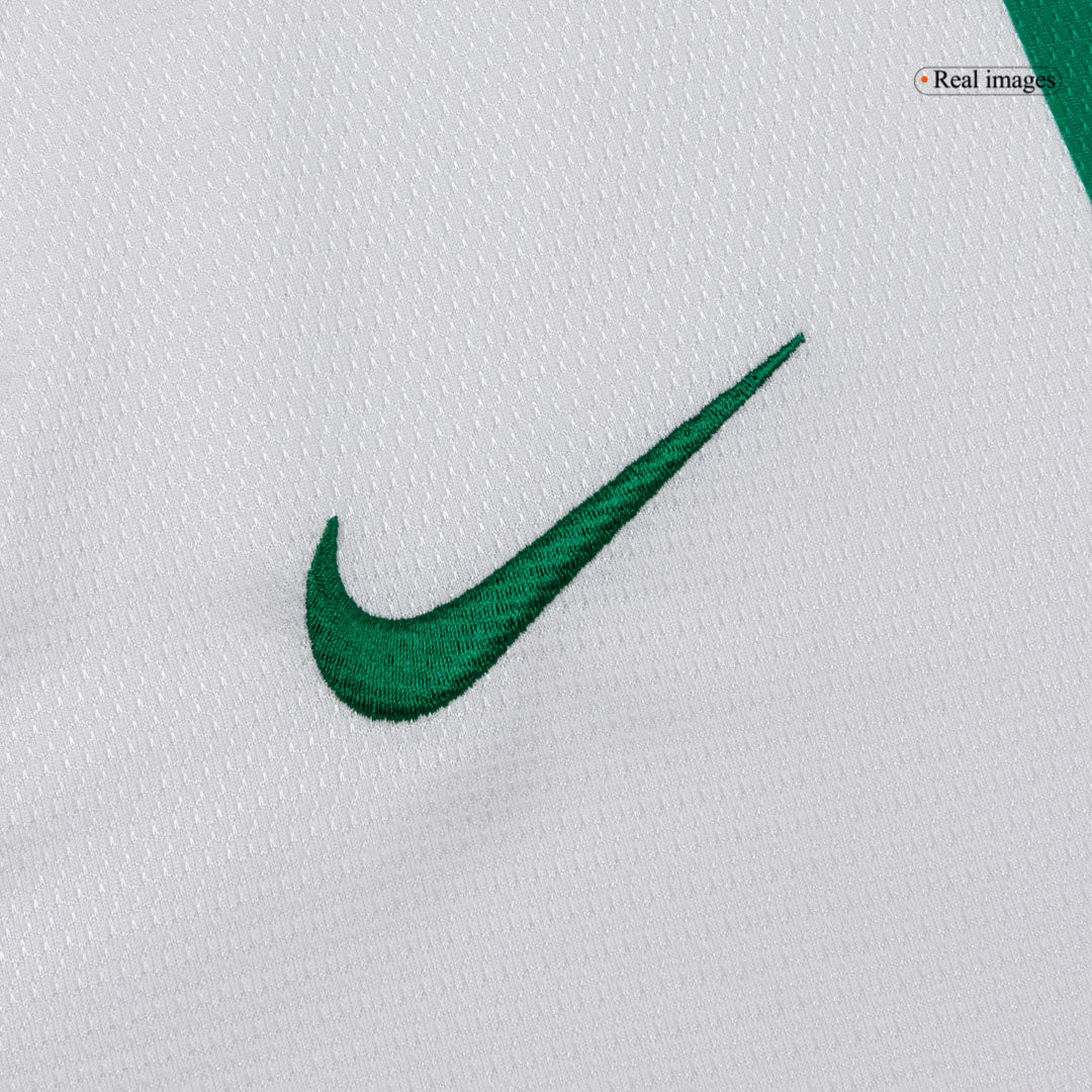 Retrô Portugal Fora Manga Longa Camisa 2012 Branco