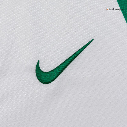 Retrô Portugal Fora Manga Longa Camisa 2012 Branco