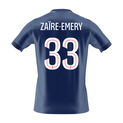 【Super Qualidade】ZAïRE EMERY #33 PSG
 Casa Futebol Camisa 2025/26 Marinha