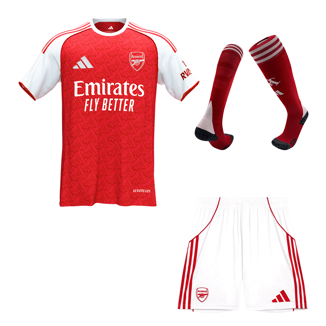 Arsenal 
Casa 
 Camisa 
Conjunto (Camisa + Calções + Meias) 
2025/26 
Vermelho