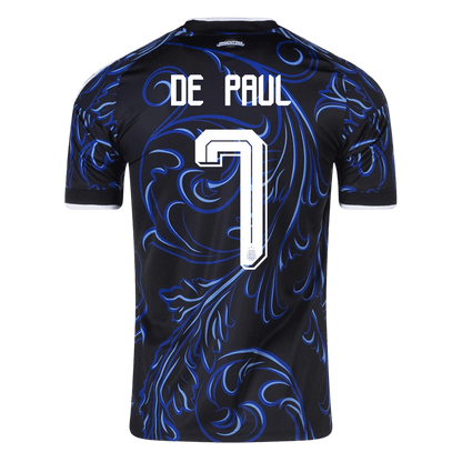 DE PAUL #7 Argentina Fora Copa do Mundo Camisa 2026 Preto