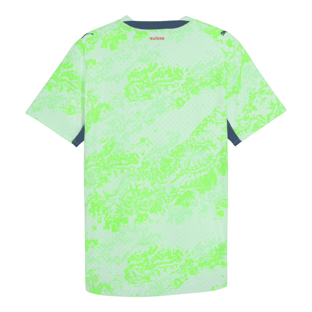 Suíça Fora Camisa Copa do Mundo 2026 Verde