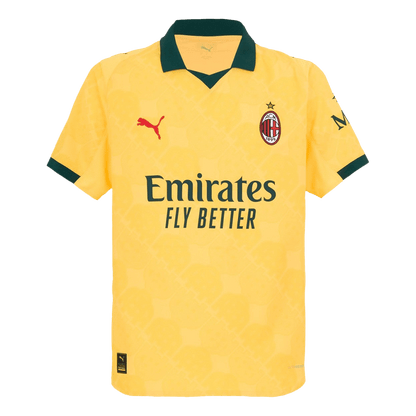 Autêntico AC Milan Fora Terceira Futebol Camisas 2025/26 Amarelo