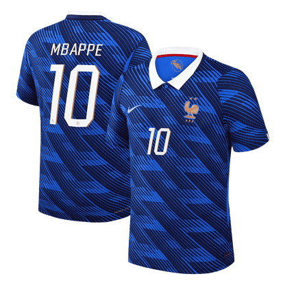 Versão do Jogador MBAPPE #10 France Casa Copa do Mundo Futebol Camisas 2026 Azul