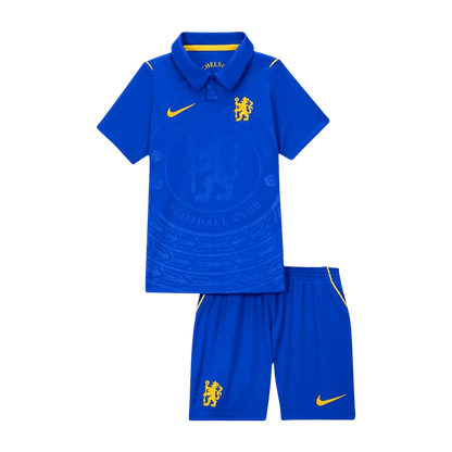 Chelsea Infantil 
 Casa Futebol Camisa 2026/27 Azul