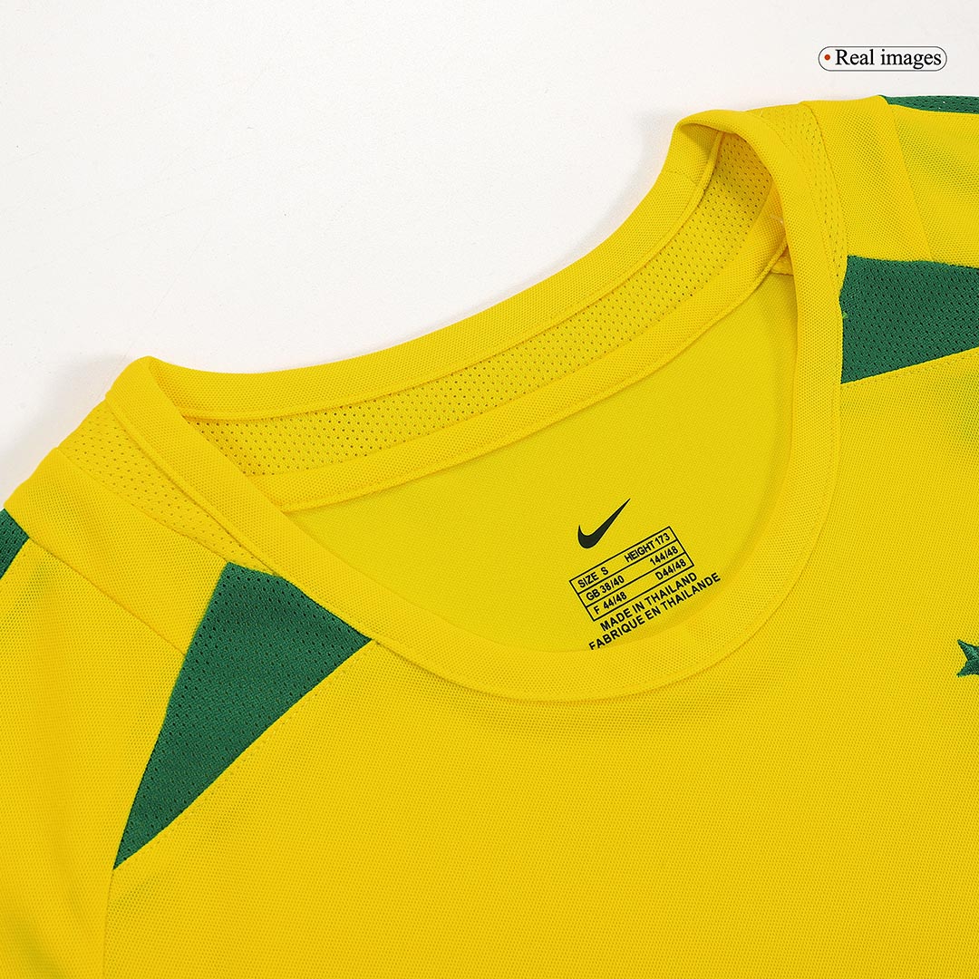 Camisola de futebol retro do Brasil #9 do RONALDO 2002/03