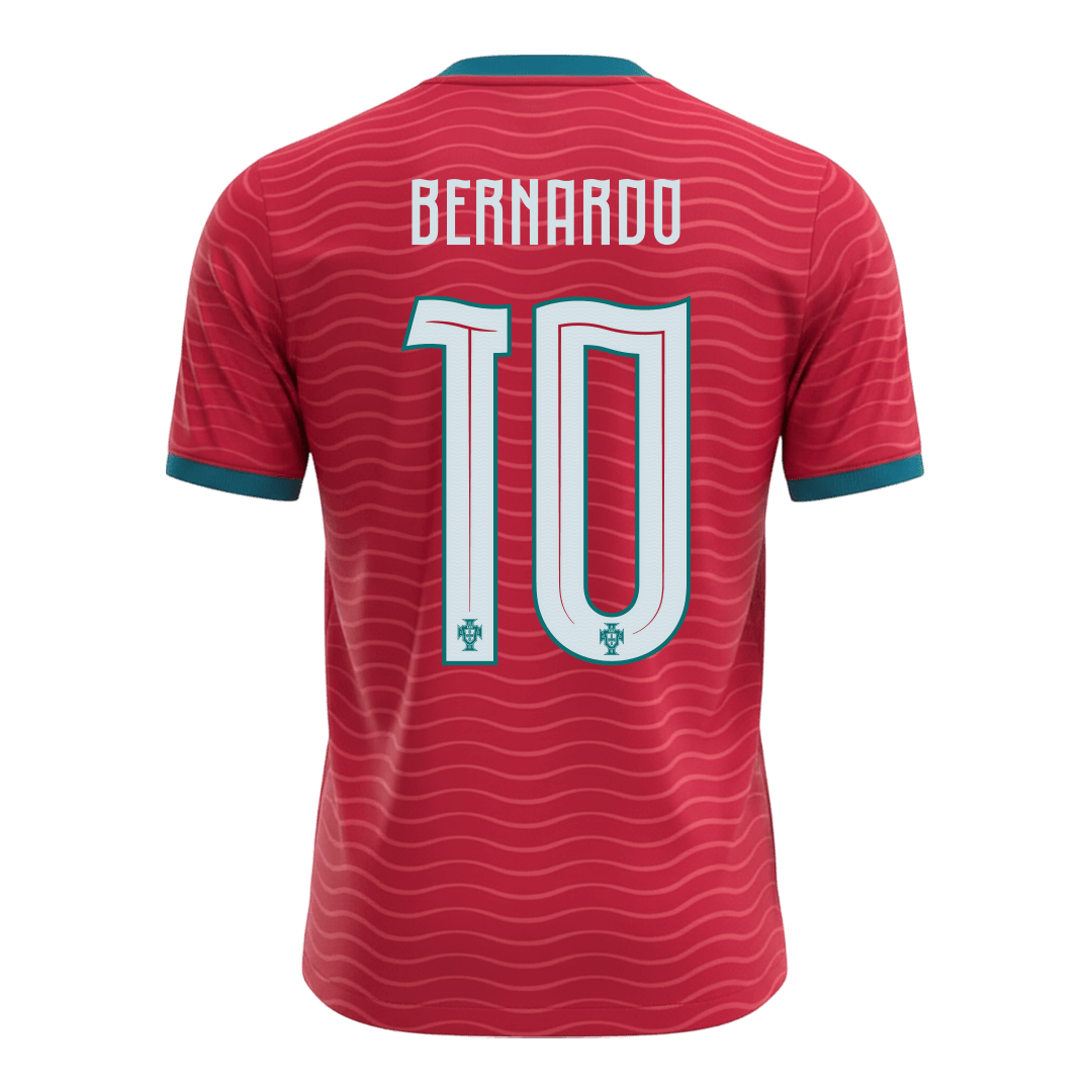 BERNARDO #10 Portugal Casa Camisa 2026 Vermelho