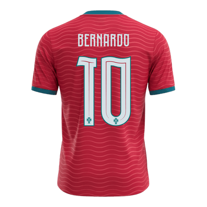 BERNARDO #10 Portugal Casa Camisa 2026 Vermelho