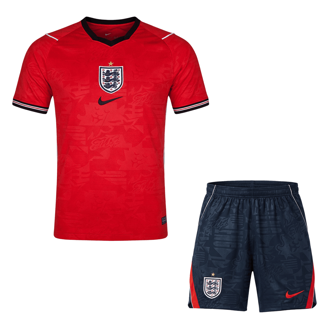 England Fora Copa do Mundo Camisa Conjunto(Camisa+Calções) 2026 - camisola de futebol para adeptos em