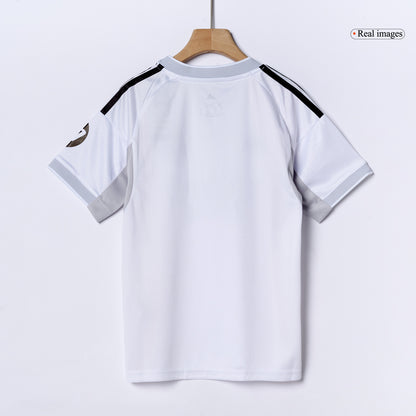 Infantil Real Madrid Casa Futebol Camisa Conjunto(Camisa+Calção) 2025/26 Branco